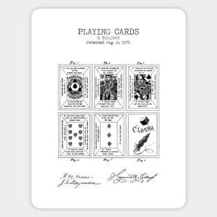 PLAYING CARDS patent Sticker